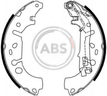 Колодки гальмівні задн. 500/Corsa/Grande Punto/Linea/Punto (05-21) Opel Corsa, Fiat Punto, Grande Punto, Citroen Nemo, Peugeot Bipper A.B.S. 9215