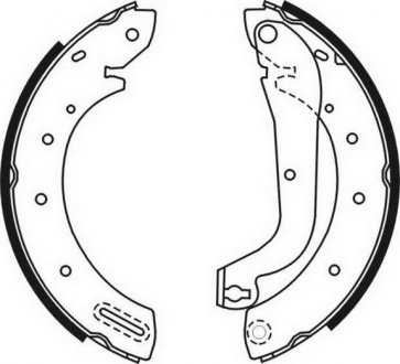 Тормозные колодки барабанные ABE c01046ABE