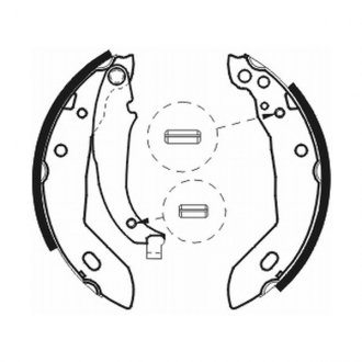 Тормозные колодки, барабанные Peugeot 306, Citroen Xsara ABE c0P003ABE