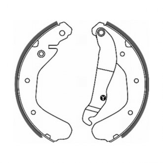 Гальмівні колодки, барабанні Opel Corsa, Kadett ABE c0X005ABE