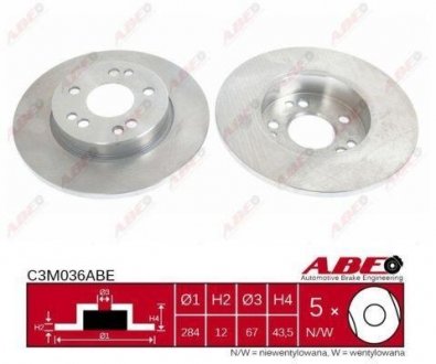 Тормозной диск ABE c3M036ABE