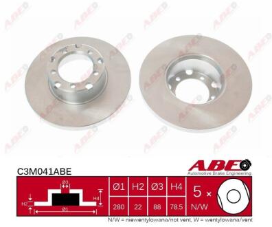 Диск тормозной передний ABE c3M041ABE