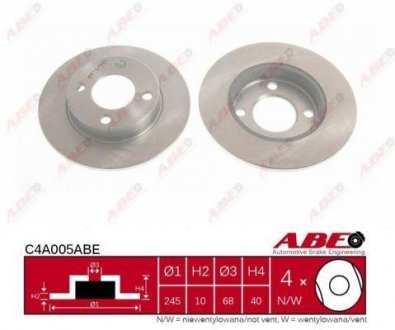 Тормозной диск ABE c4A005ABE