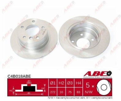 Гальмівний диск ABE c4B018ABE