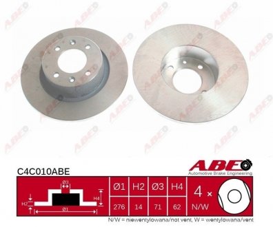 Тормозной диск ABE c4C010ABE