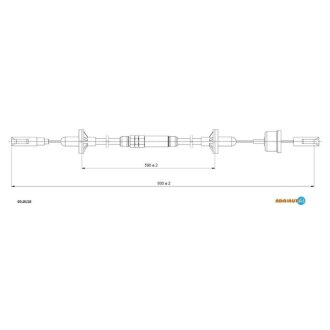 AUDI Трос сцепления 80 1,6D 83- ADRIAUTO 03.0110