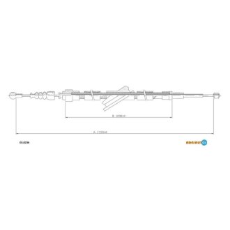 Трос зупиночних гальм ADRIAUTO 03.0236