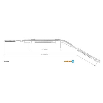 BMW Трос ручного тормоза E28 518,520i-524TD BMW E34, E23, E32 ADRIAUTO 05.0206