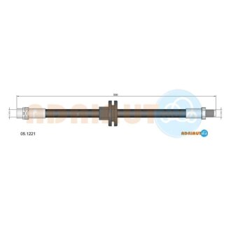 BMW Шланг тормозной перед. X5 (E53) (510mm) ADRIAUTO 05.1221