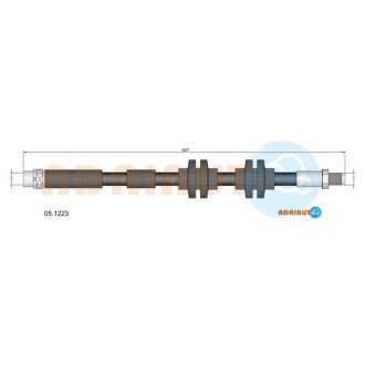 Купить BMW Шланг торм. пер.1 E87, 3 E90/E91/E92 c 07.2005- BMW E91, E90, E82, E92, E93, E81, E88, E87 ADRIAUTO 05.1223 (фото1) подбор по VIN коду, цена 250 грн.