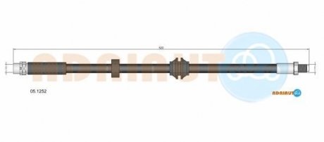 BMW шланг тормозной передний 5/Е60/Е61 ADRIAUTO 05.1252