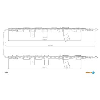 Трос стояночного гальма ADRIAUTO 06.0201