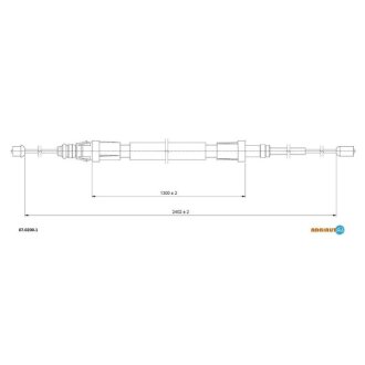 Трос зупиночних гальм ADRIAUTO 07.0200.1