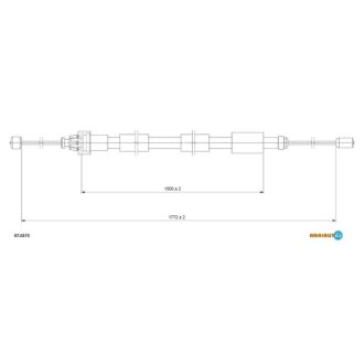 CITROEN Трос ручного тормоза лев.Xsara Picasso 00- Citroen Xsara ADRIAUTO 07.0273