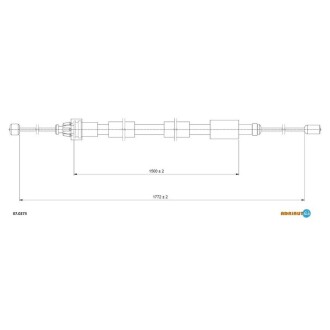 CITROEN Трос ручного тормоза лев.Xsara Picasso 00- Citroen Xsara ADRIAUTO 07.0273