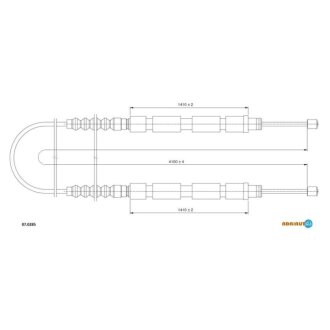 CITROEN Трос ручного тормоза Jumper 94- ADRIAUTO 07.0285