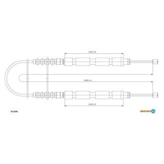 CITROEN Трос ручного тормоза Jumper 94- ADRIAUTO 07.0285