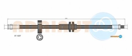 Тормозной шланг передний. CITROEN JUMPER 06- Fiat Ducato, Peugeot Boxer, Citroen Jumper ADRIAUTO 07.1257