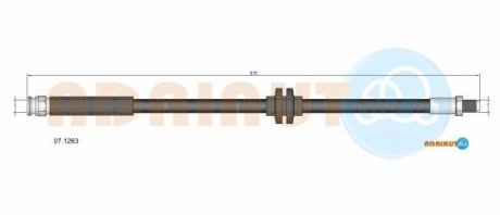 PEUGEOT Тормозной шланг зад. BOXER 2.0-3.0 06-, CITROEN JUMPER 2.0-3.0 06-, FIAT DUCATO 2.2-3.0 06- Fiat Ducato, Peugeot Boxer, Citroen Jumper ADRIAUTO 07.1263