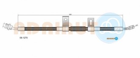 KIA шланг тормозной передн..Sorento 06- KIA Sorento ADRIAUTO 09.1270