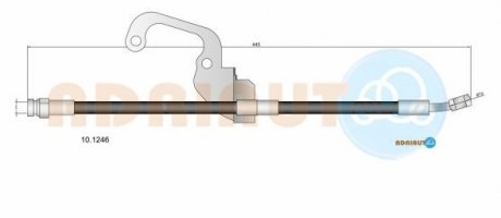 Шланг гальм. передн. прав. HYUNDAI TERRACAN -06 ADRIAUTO 10.1246