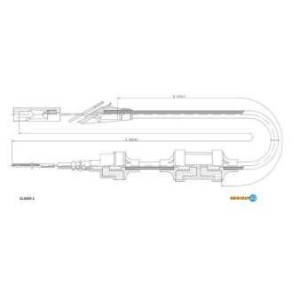 FIAT Трос сцепления Punto все 3/94-6/94 (854/211+103) ADRIAUTO 11.0107.1