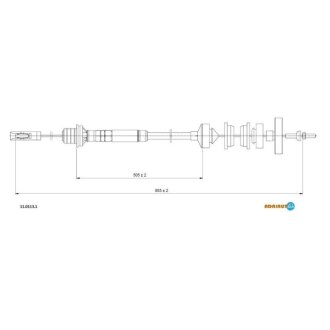FIAT Трос сцепления Evasion/Jumpy 2,0TB-1,9TDS 95- ADRIAUTO 11.0113.1