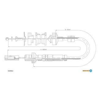 Трос сцепления ADRIAUTO 11.0116.1