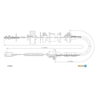 Трос зчеплення Peugeot Boxer, Citroen Jumper, Fiat Ducato, Peugeot 206 ADRIAUTO 11.0123.1