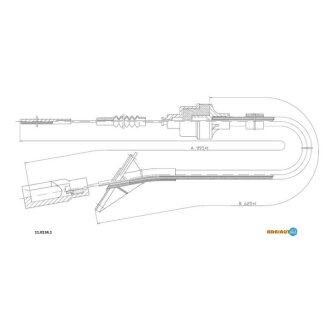 FIAT Трос сцепления Panda 03- ADRIAUTO 11.0134.1