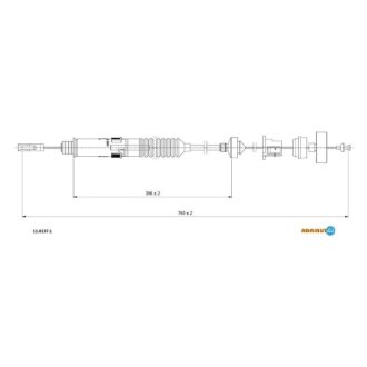 Трос сцепления Peugeot 806, Fiat Scudo, Peugeot Expert, Citroen Jumpy ADRIAUTO 11.0137.1