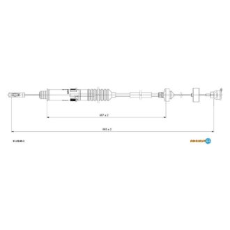 Трос сцепления Citroen Jumpy, Peugeot Expert ADRIAUTO 11.0140.1