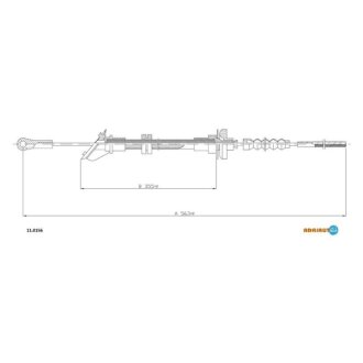FIAT Трос сцепления Panda 750/1000/4x ADRIAUTO 11.0156