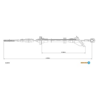 FIAT Трос сцепления Panda ADRIAUTO 11.0172