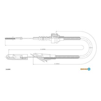 FIAT Трос сцепления Uno Fiorino ADRIAUTO 11.0193