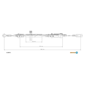 Трос ручного тормоза Citroen Jumper, Fiat Ducato, Peugeot Boxer ADRIAUTO 11.0207.1