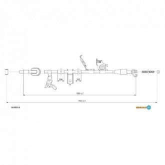 SUZUKI Трос ручного тормоза лев.SX4 06- Suzuki SX4 ADRIAUTO 11.0213.2