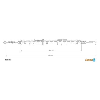 Трос ручного гальма ADRIAUTO 11.0216.1