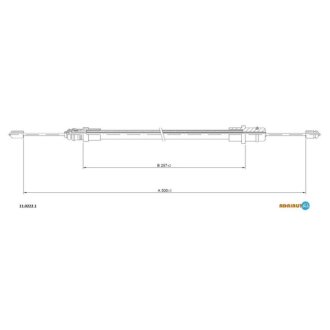 Трос ручного гальма ADRIAUTO 11.0222.1