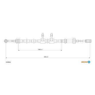 Трос ручного гальма ADRIAUTO 11.0224.2