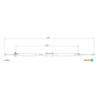 Трос остановочных тормозов ADRIAUTO 1102361