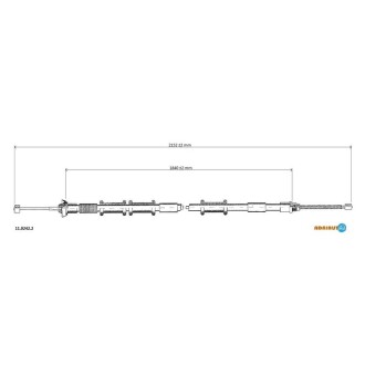 Трос ручного тормоза ADRIAUTO 11.0242.2
