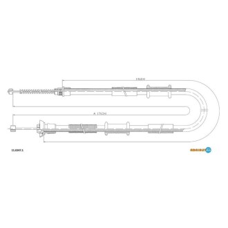 Трос ручного тормоза ADRIAUTO 11.0247.1