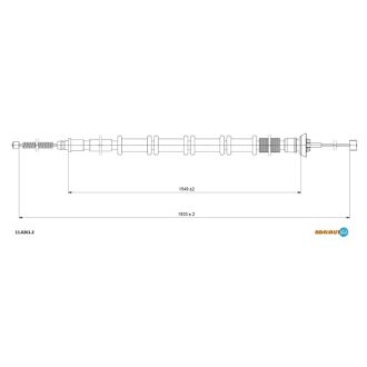 Трос зупиночних гальм ADRIAUTO 11.0261.2