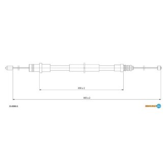 FIAT Трос ручного тормоза Scudo,Jumpy,Expert 1.9/2.0D ADRIAUTO 11.0262.1