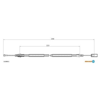 Трос остановочных тормозов ADRIAUTO 1102631