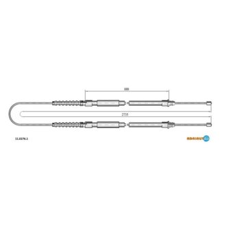 Трос ручного гальма ADRIAUTO 11.0276.1