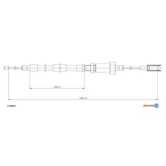 Трос ручного тормоза Fiat Ducato, Citroen Jumper, Peugeot Boxer ADRIAUTO 11.0280.1