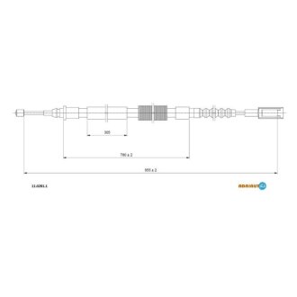 Трос ручного ADRIAUTO 11.0281.1