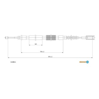 Трос ручного ADRIAUTO 11.0281.1